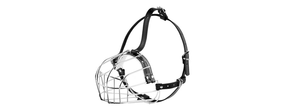 BronzeDog Wire Basket Dog Muzzle
