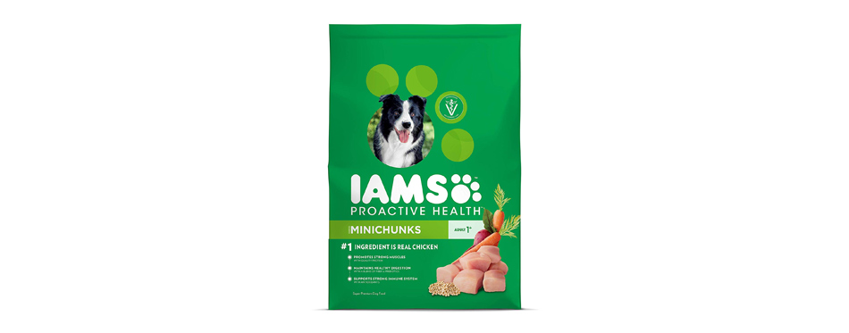 Best Budget: Iams ProActive Health Adult MiniChunks Dry Dog Food
