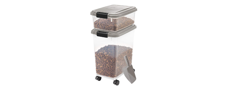 Runner Up: IRIS 3-Piece Airtight Pet Food Container