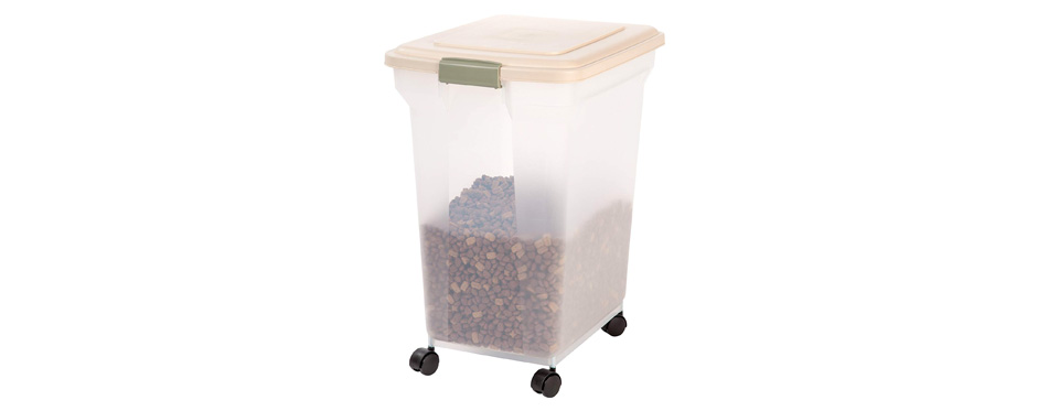 Best with Wheels: IRIS Premium Airtight Pet Food Storage Container