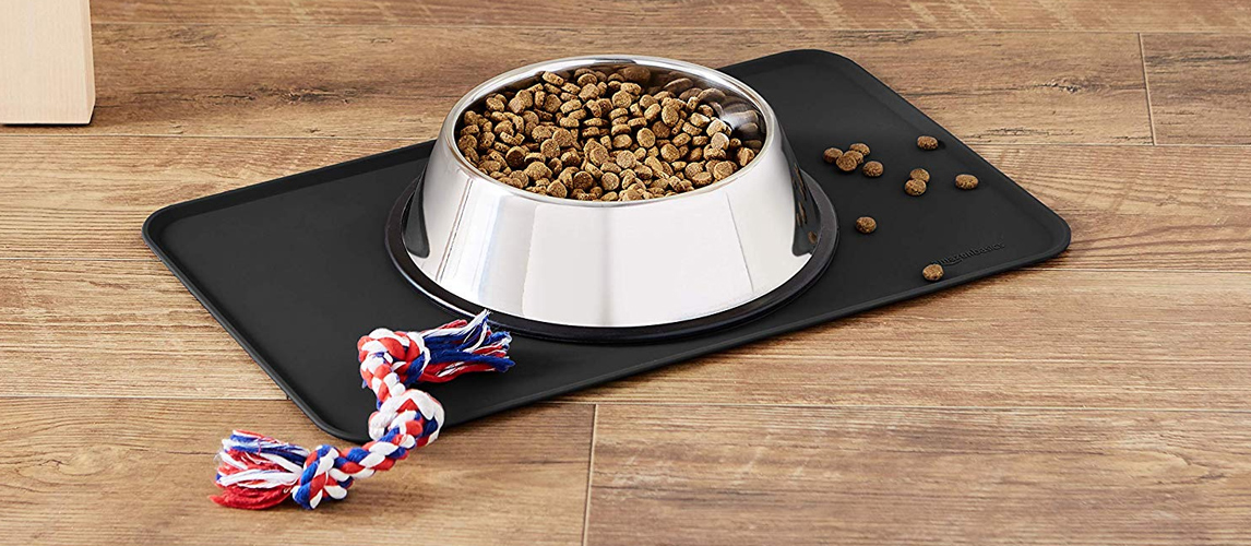 dog feeding mat with lip