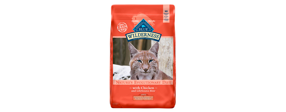 Best Overall: Blue Buffalo Wilderness Indoor Hairball & Weight Control Chicken Recipe