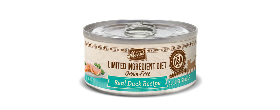 Best for Healthy Skin: Merrick Limited Ingredient Diet Grain-Free Real Duck Pate Recipe