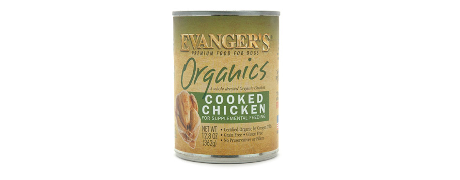 Evanger's Organics Cooked Chicken Canned Food Supplement