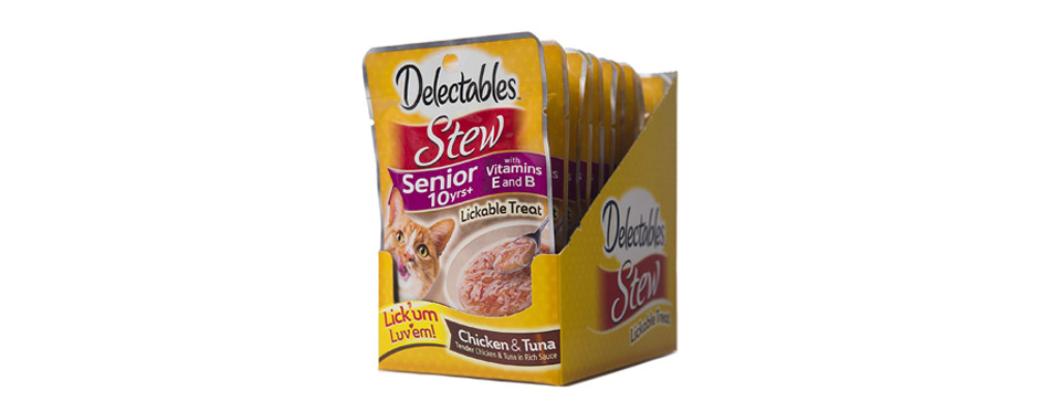 Hartz Delectables Stew Senior 10+ Cat Treat