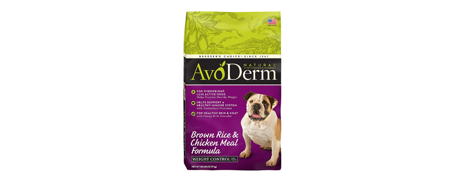 AvoDerm Weight Support Chicken Meal & Rice Dog Food