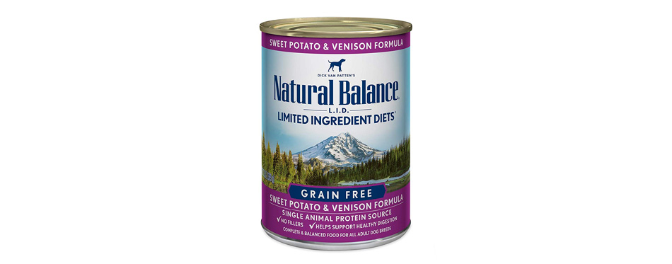 Best Canned Option: Natural Balance L.I.D. Sweet Potato Canned Dog Food