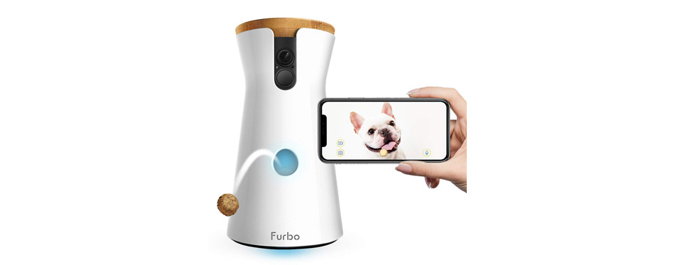 Best For Techie Owners: Furbo Full HD Wifi Dog Treat Dispenser & Camera