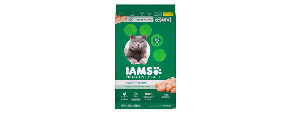 Also Great: Iams Proactive Health Healthy Senior Dry Cat Food