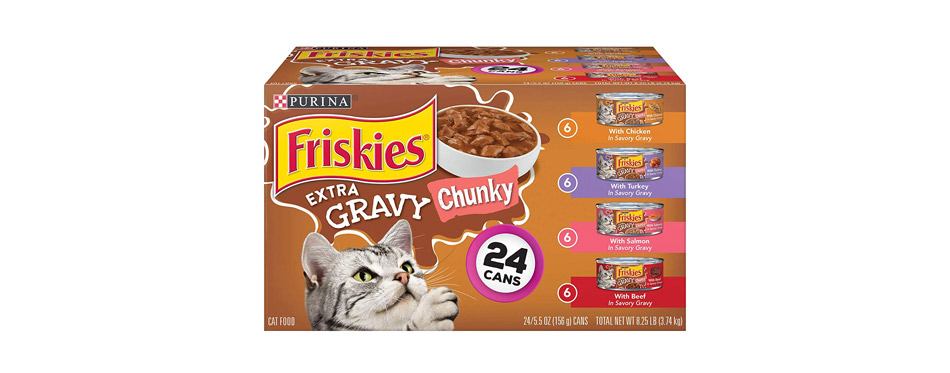 Friskies Extra Gravy Chunky Wet Cat Food