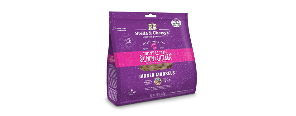 Best Freeze-Dried: Stella & Chewy's Yummy Lickin' Salmon & Chicken