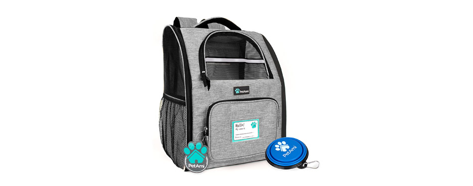 Best Back Support: PetAmi Deluxe Pet Carrier Backpack 