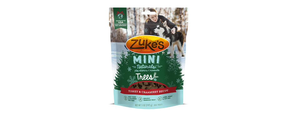 Best for Dogs That Love to Snack: Zuke's Mini Naturals Holiday Trees Dog Treats