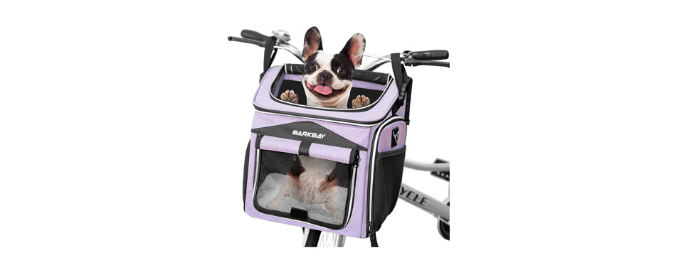BARKBAY Dog Bike Basket Carrier