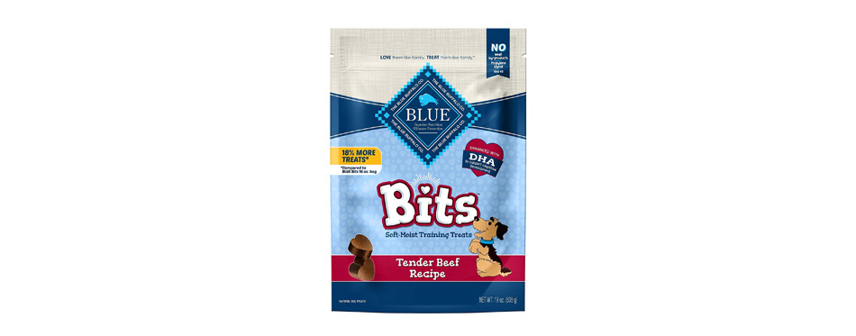 Blue Buffalo Blue Bits Tender Beef Recipe Soft-Moist Training Dog Treats