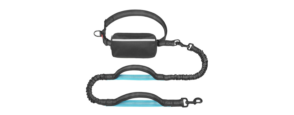 IYoShop Hands Free Dog Leash With Zipper Pouch