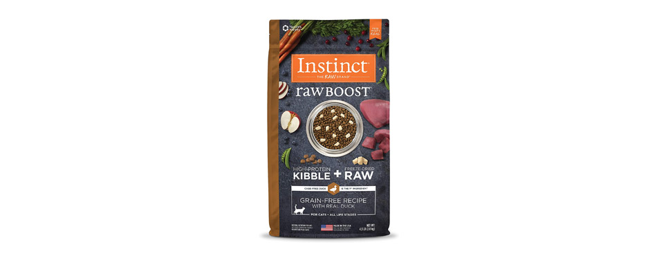 Best Freeze-Dried: Instinct Raw Boost Duck & Freeze-Dried Raw Cat Food