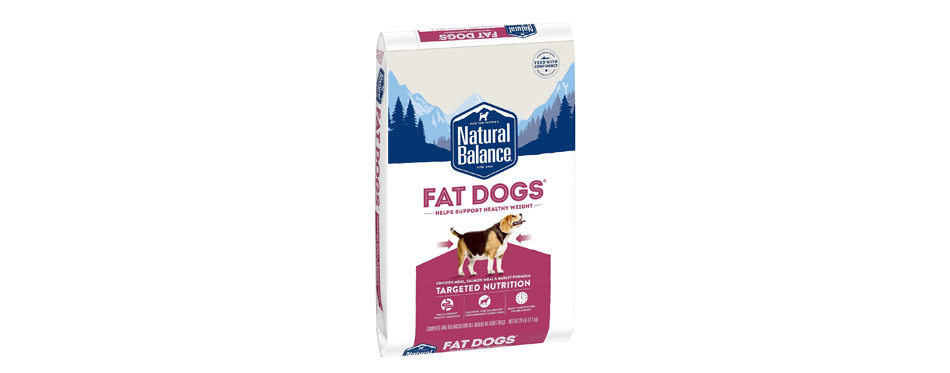 Best for Overweight Dogs: Natural Balance Fat Dogs Chicken & Salmon Low Calorie Formula 