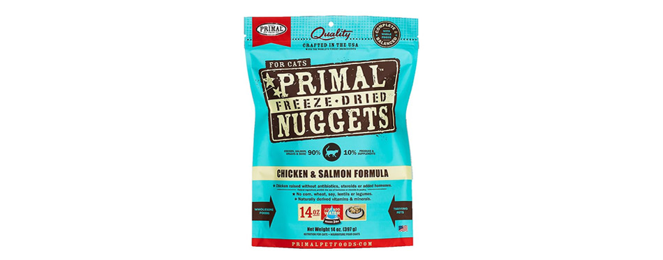 Primal Chicken & Salmon Formula Nuggets  Raw Freeze-Dried Cat Food