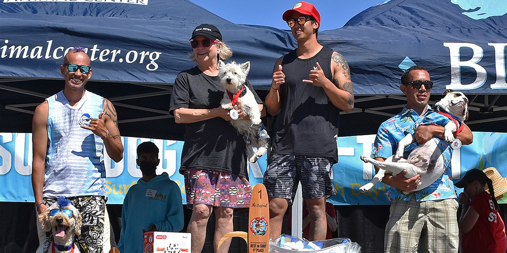 West Highland Terrier Beats Out The Big Dogs in Annual Canine Surfing Competition