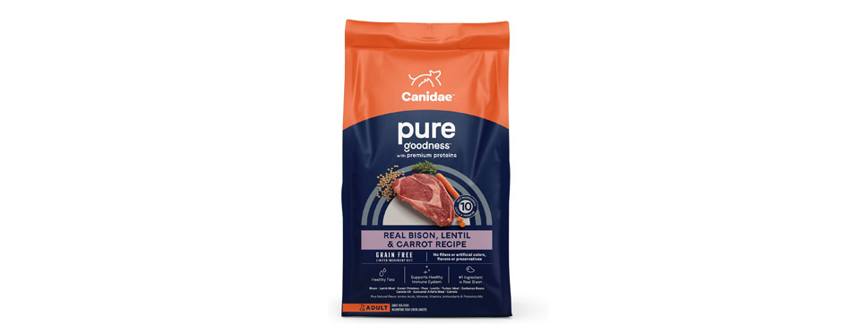 CANIDAE Grain-Free PURE Bison, Lentil & Carrot