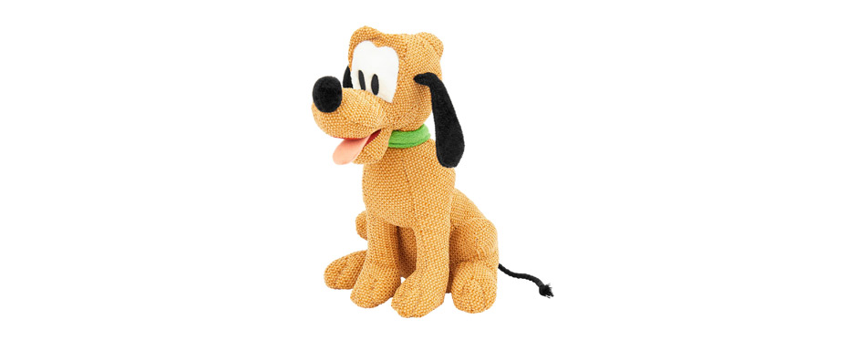 Disney Pluto Textured Plush Squeaky Dog Toy
