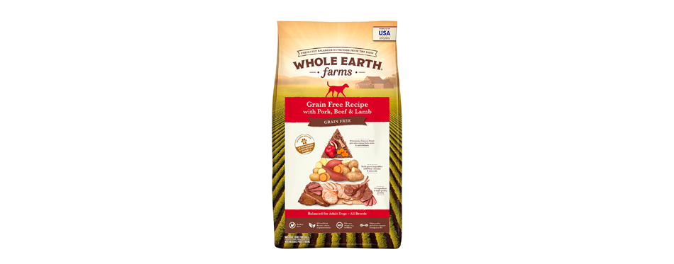 Whole Earth Farms Pork, Beef & Lamb Dry Dog Food