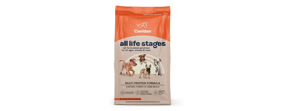 Best for Multi-Dog Households: CANIDAE All Life Stages Chicken, Turkey, Lamb, and Fish Meal Formula