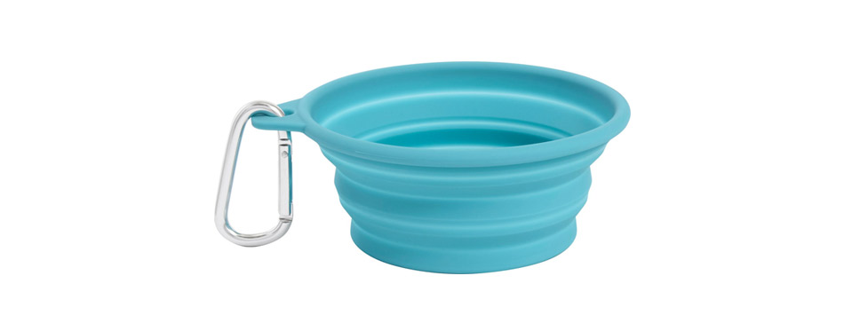 Frisco Silicone Collapsible Travel Bowl with Carabiner