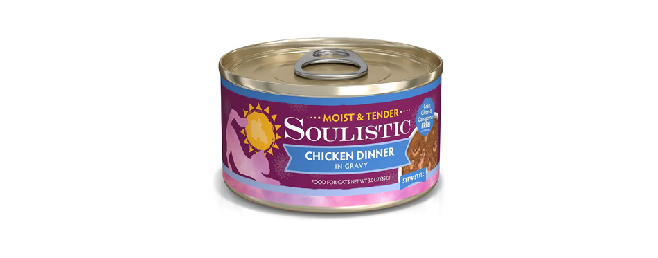 Soulistic Moist & Tender Chicken Dinner in Gravy Wet Cat Food