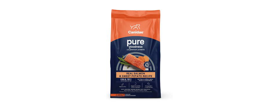 Best with Vitamins: Canidae Grain-Free Pure Limited Ingredient Salmon and Sweet Potato Dry Food