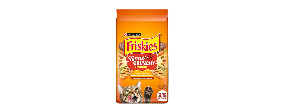 Friskies Dry Cat Food Tender and Chunky Combo