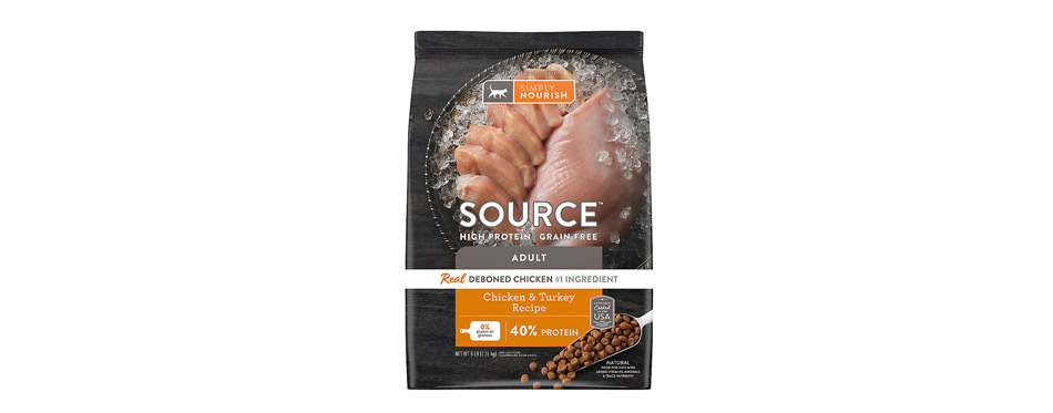 Best for Adult Cats: Simply Nourish Source Chicken and Turkey Dry Food
