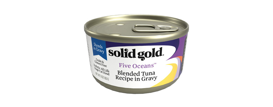 Solid Gold Five Oceans Shreds Canned Cat Food