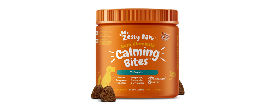 Best Calming Treats: Zesty Paws Core Elements Soft Chews Calming Supplement for Dogs