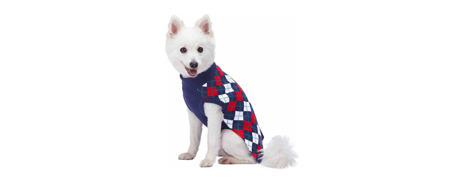 Blueberry Pet Snowflake Christmas Dog Sweater