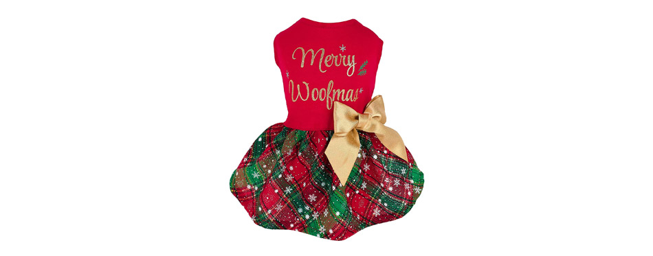 Fitwarm Holiday Theme Dog Dresses