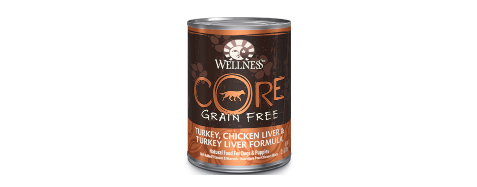 Wellness CORE Grain-Free Turkey, Chicken Liver & Turkey Liver Formula Canned Dog Food