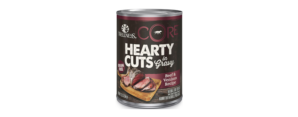 Wellness CORE Grain-Free Hearty Cuts in Gravy Beef & Venison Recipe