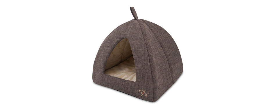 Best Tent Bed: Best Pet Supplies Linen Tent Covered Cat Bed