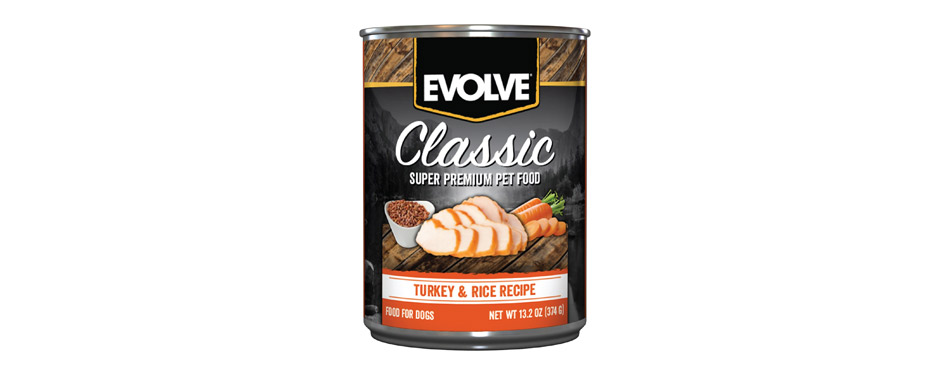 Evolve Classic Turkey & Rice Recipe Canned Dog Food