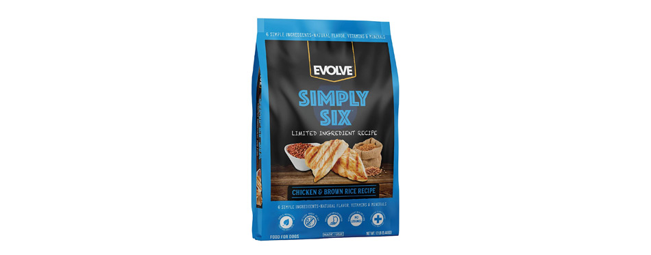 Evolve Simply Six Chicken & Brown Rice Recipe Dog Food