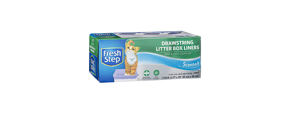 Fresh Step Drawstring Cat Litter Box Liners