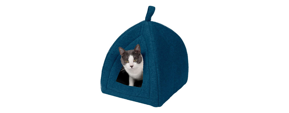 FurHaven Calming Fleece Covered Cat Bed