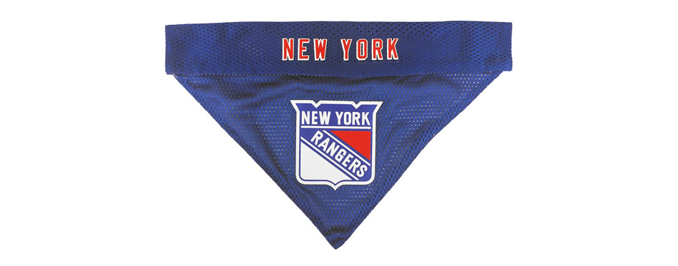 Pets First NHL New York Rangers Bandana For Dogs