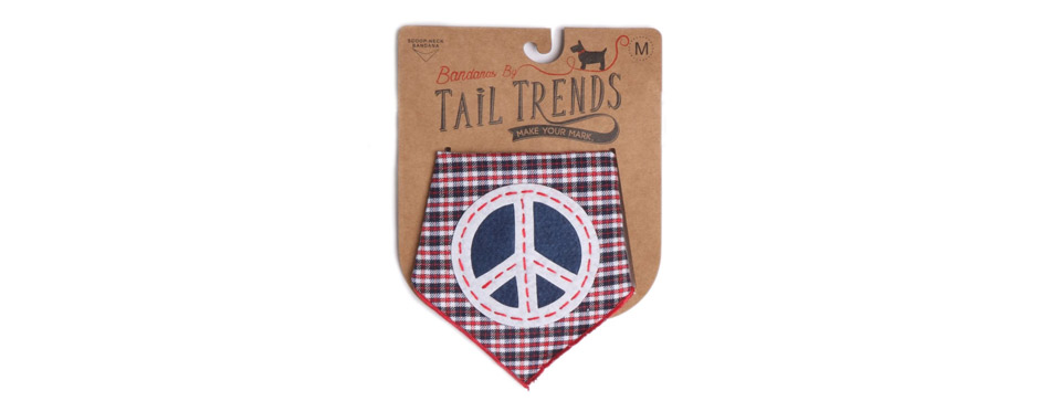 Tail Trends Patriotic Peace Dog Bandana
