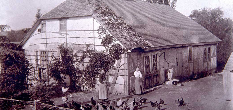 The home Joachim Nieman built on Pigeon Creek in Ozaukee County, WI in the 1850s