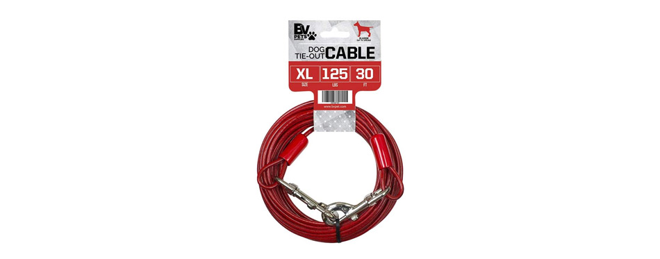 Best Dog Tie-Out Cable: BV Pet Tie Out Cable for Dogs