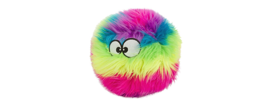 GoDog Furballz Chew Guard Squeaky Plush Dog Toy