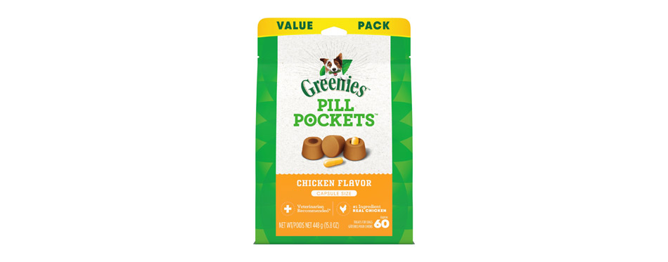 Greenies Pill Pockets Canine Chicken Flavor Dog Treats